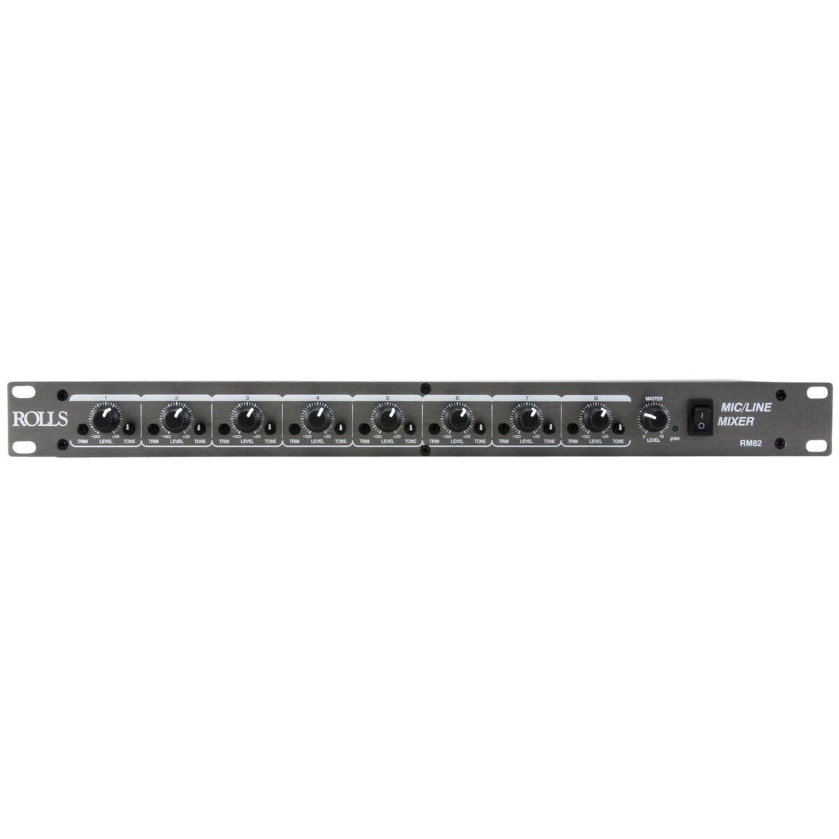 Rolls RM82 Rack Mount 8 Channel Mic/Line Mixer 1U